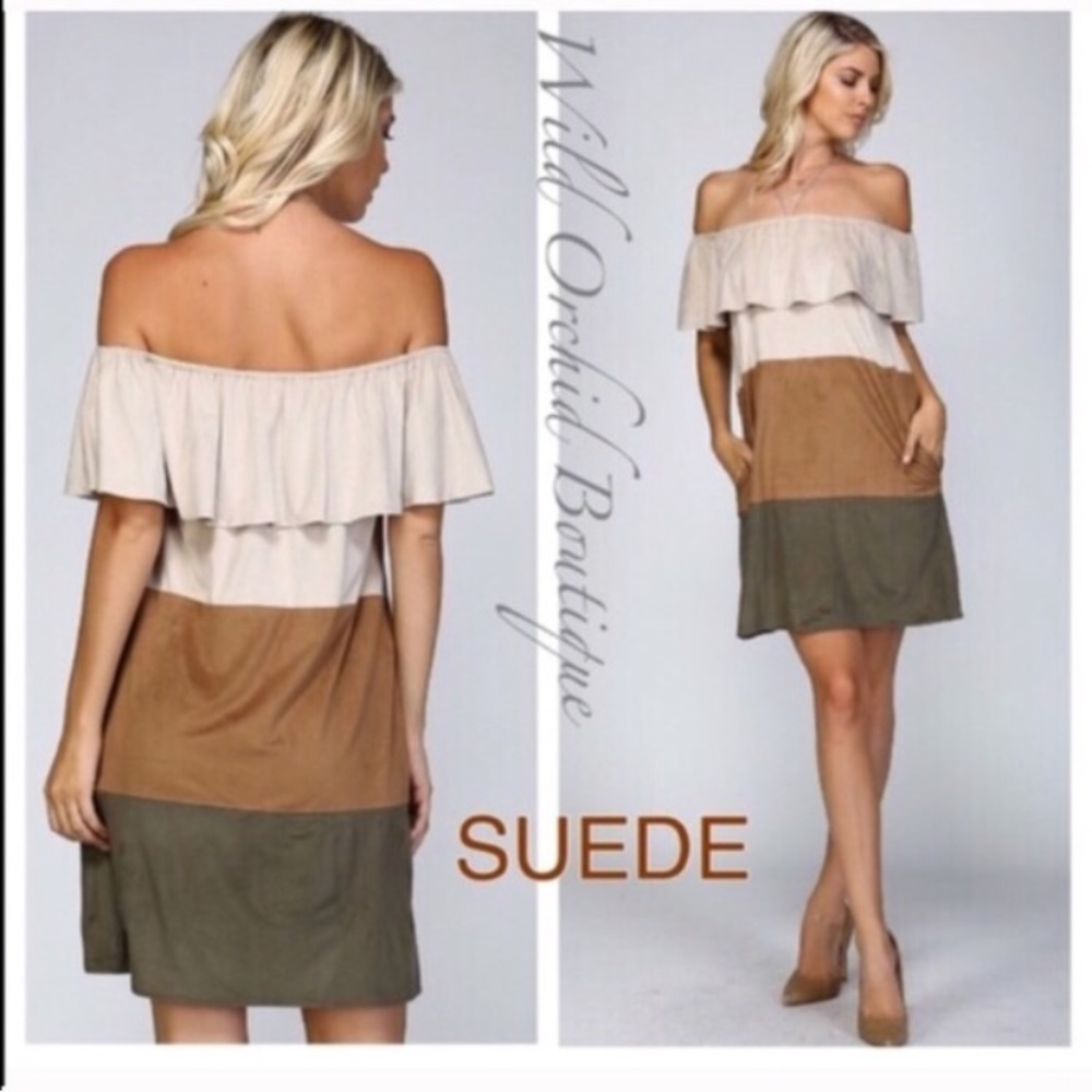•Closeout•Soft Suede Dress